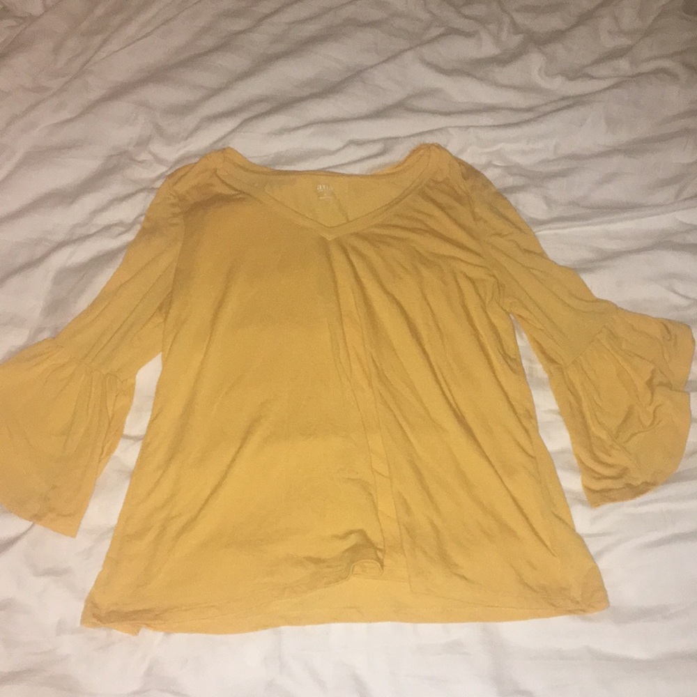 Yellow Bell Sleeve A.N.A Top